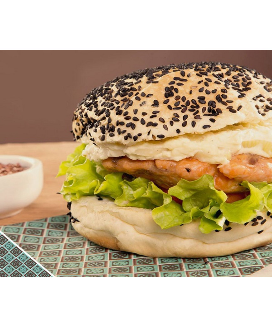 Hambúrguer de Camarão Picante Hambúrguer de Camarão Picante